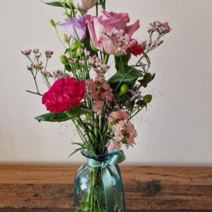 Geschenkset "Blume trifft Glas"