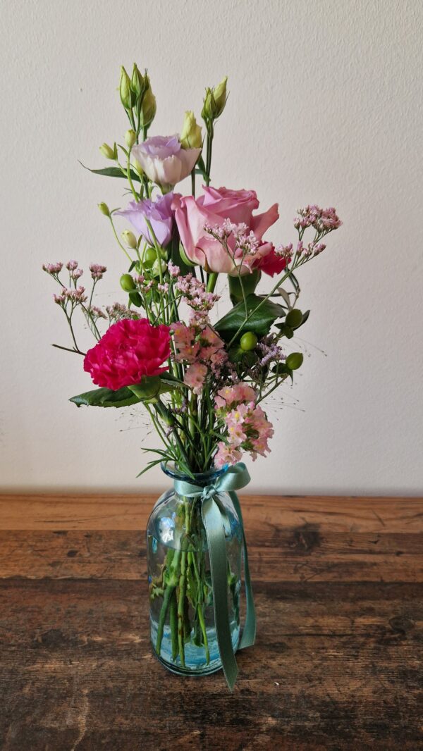 Geschenkset "Blume trifft Glas"